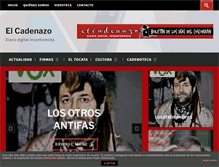 Tablet Screenshot of elcadenazo.com